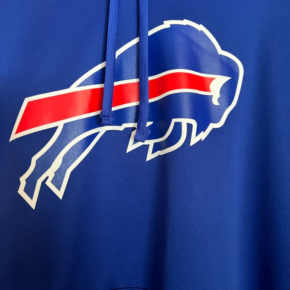 New Era Men's Royal Blue Buffalo Bills Hoodie with Bills logo size XL - Picture 2 of 9